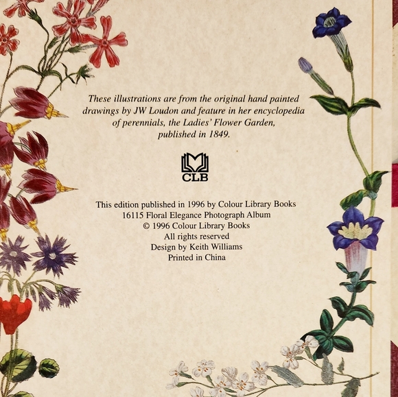 Vintage FLORAL ELEGANCE PHOTOGRAPH ALBUM - Picture 6 of 10